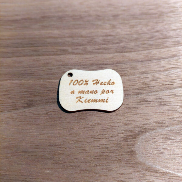Rektangulära träetiketter 1
