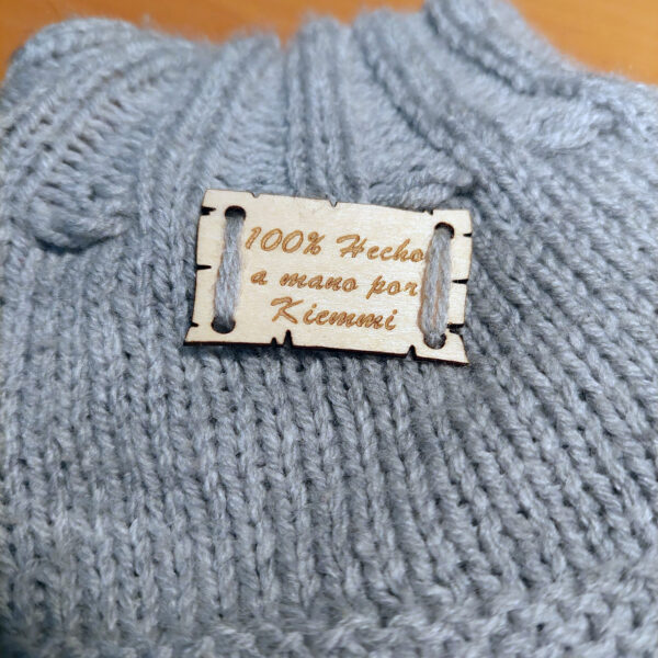 Etiquetas de pergaminho de madeira personalizadas