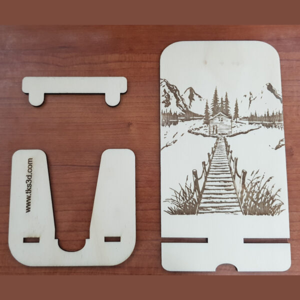 Soporte para móviles de madera personalizados - Modelo 1 - Bild 2