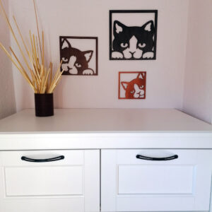 Tableaux de chats curieux