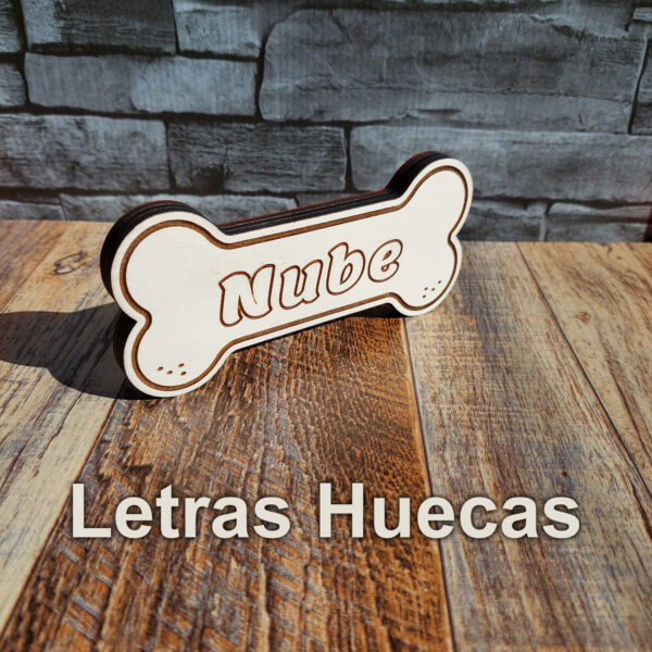 Placa de osso de cachorro