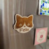 Magnet Holzform Katze