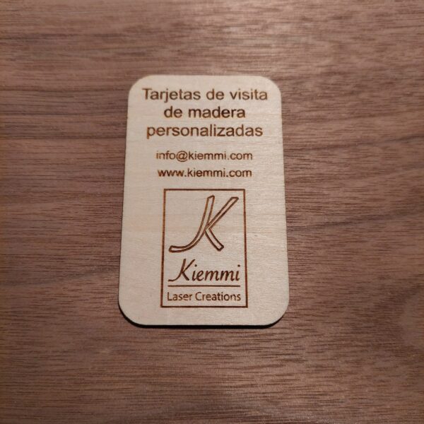Tarjetas de visita de madera personalizadas - Bild 11