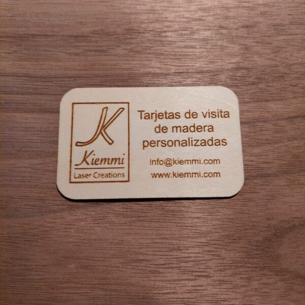 Tarjetas de visita de madera personalizadas - Bild 10