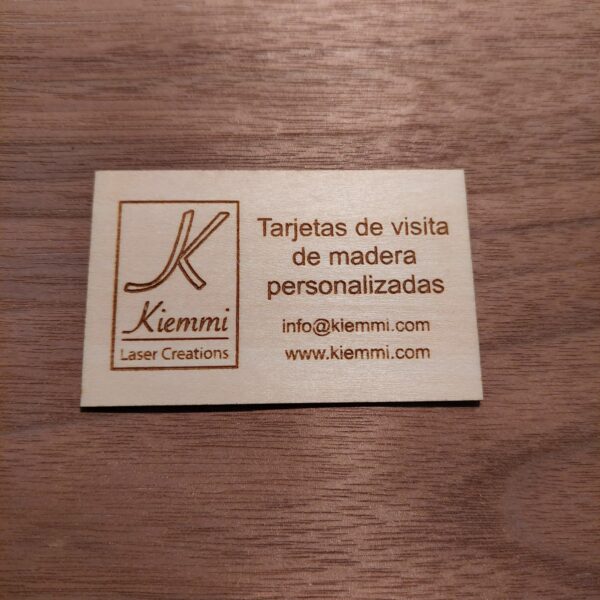 Tarjetas de visita de madera personalizadas - Bild 9