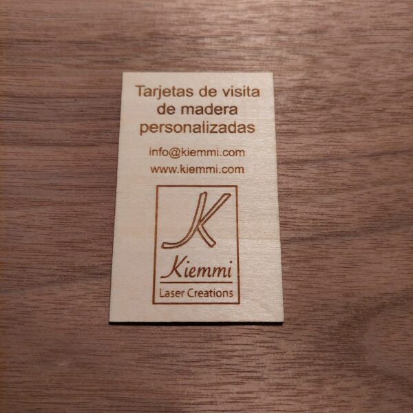 Tarjetas de visita de madera personalizadas - Bild 8