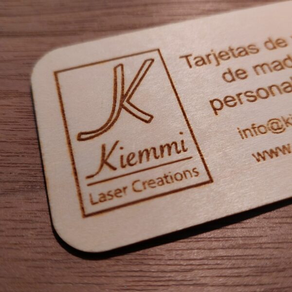 Tarjetas de visita de madera personalizadas - Bild 7
