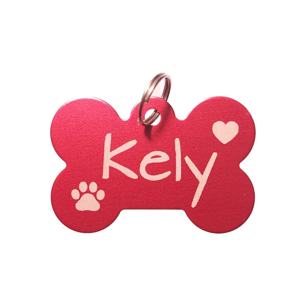 Chapa identificativa en forma de hueso para perros - Bild 4