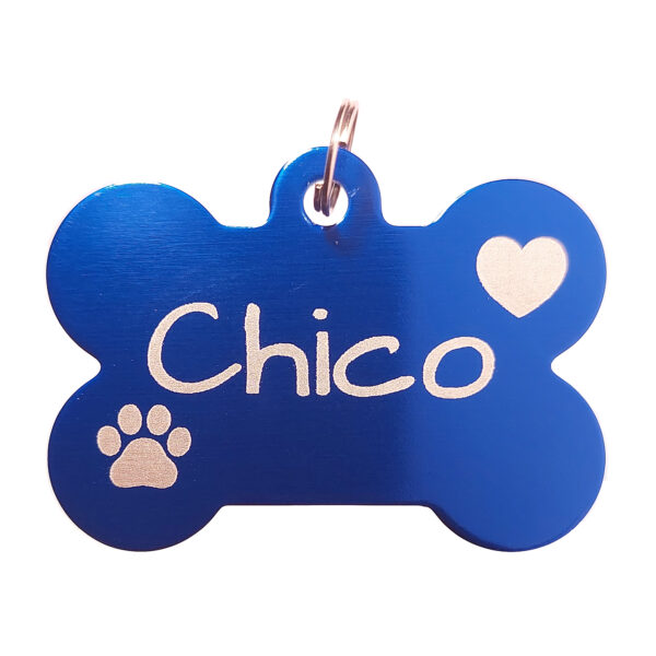 Chapa identificativa en forma de hueso para perros - Bild 2