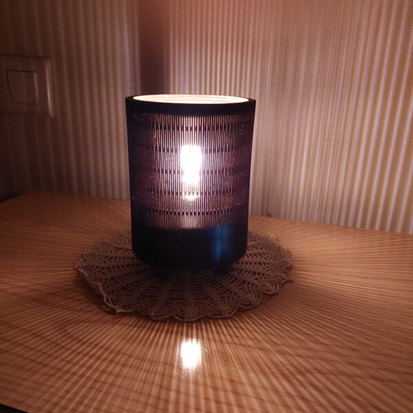 Lampara led de madera cilíndrica - Bild 3