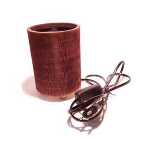 Lampada led cilindrica in legno