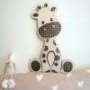 Jirafa de madera hecho a mano para la decoración de la habitación de tu bebe