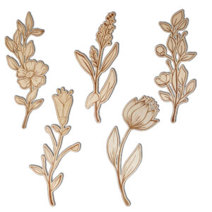fiori di legno