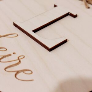 customizable wooden medallion