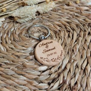 Porte-clés en bois personnalisé
