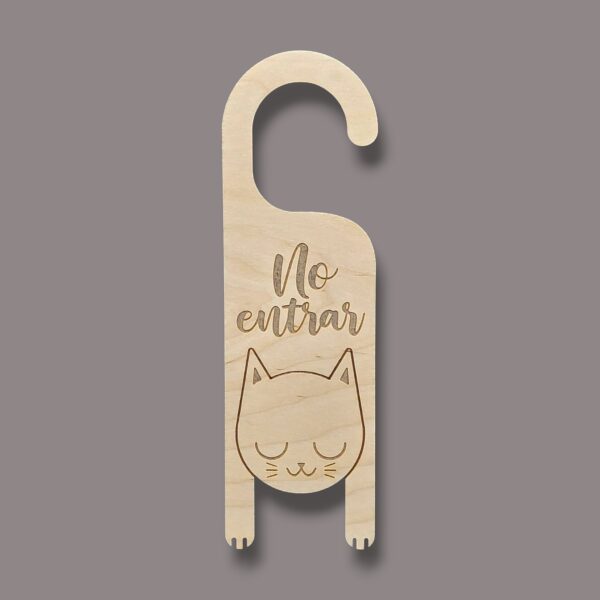 Placa de porta para gatos "Não perturbe"