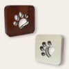 Lampara led de madera en forma de huella de perro / gato