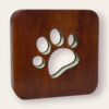 Lampara led de madera en forma de huella de perro / gato