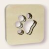 Lampara led de madera en forma de huella de perro / gato