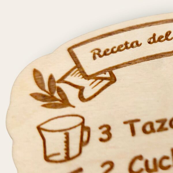 Imanes de nevera de madera receta del precursor regular