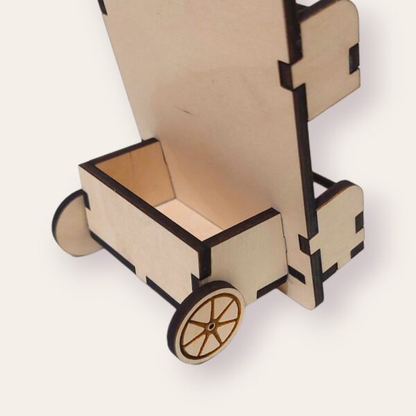 Carro de literatura JW de madera