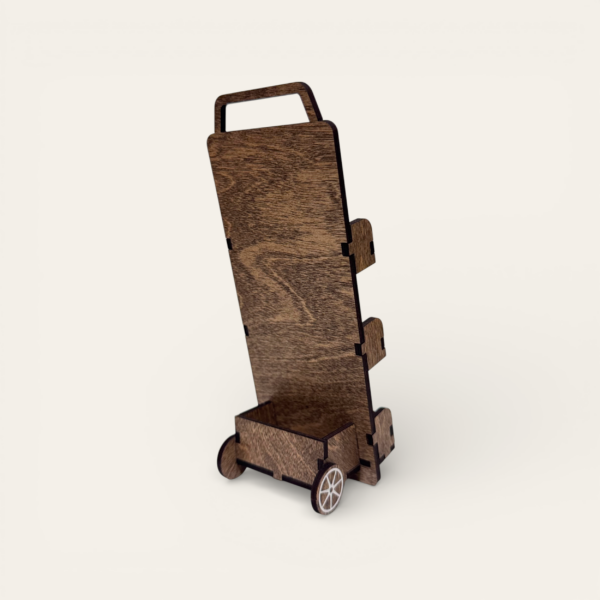 Trä JW litteraturvagn