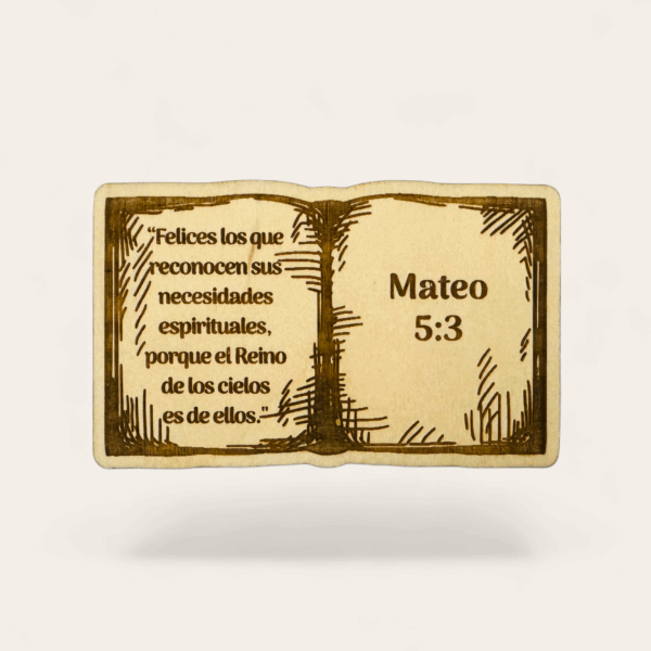 Forma de Biblia - Texto del Año 2026 - Mateo 5:3 - Modelo 3