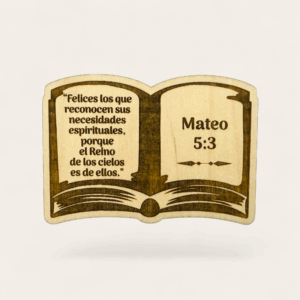 Forma de Biblia - Texto del Año 2026 - Mateo 5:3 - Modelo 1