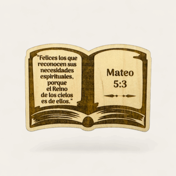 Forma de Biblia - Texto del Año 2026 - Mateo 5:3 - Modelo 1