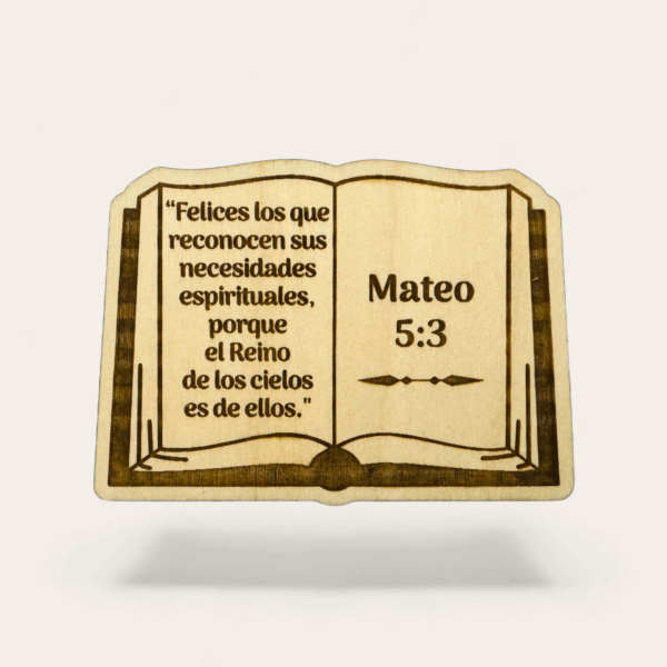 Forma de Biblia - Texto del Año 2026 - Mateo 5:3 - Modelo 2