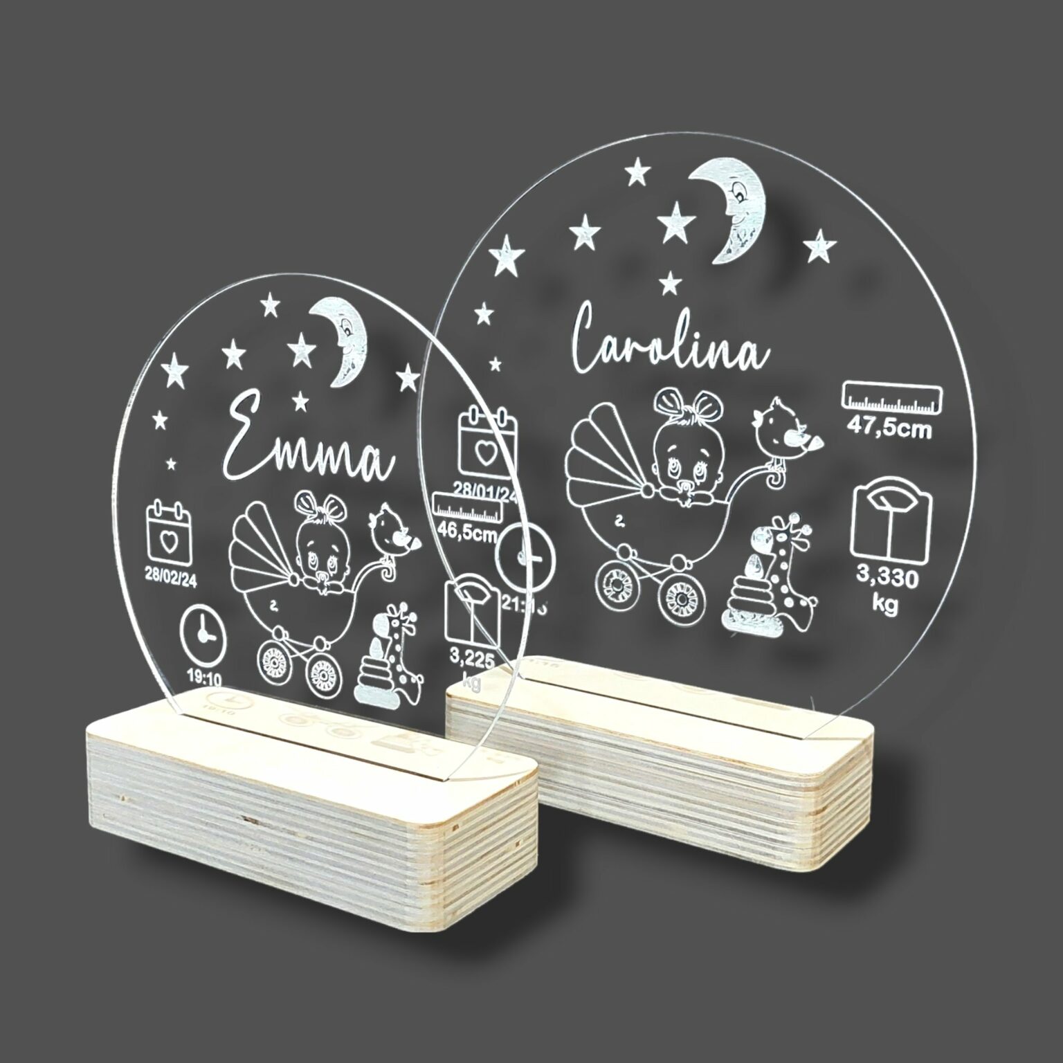 Kit Creativo Con Lámpara LED BachVibes – 4 Placas De Metacrilato Para Colorear, 8 Rotuladores Fluorescentes, Base Táctil Con Mando, +6 Años (Dinosaurios)