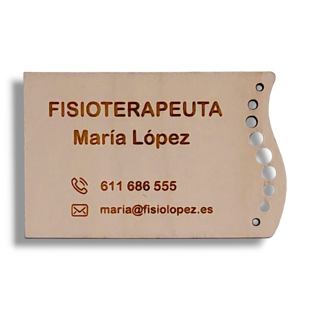 Cartes de visite en bois
