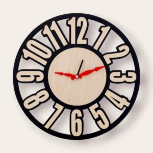 Reloj de madera de pared
