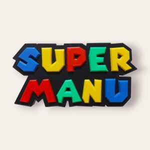 Nome 3D personalizzato in stile Mario Bros