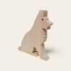 Figura de perro de madera con mensaje personalizable - Pastor Alemán
