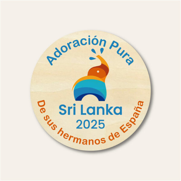 Chapa personalizada Asamblea Especial 2025 - Culto Puro - JW - Sri Lanka - Colombo