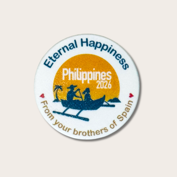 Personalized pin for the 2026 International Assembly - Happily Ever After - JW - Manila - Philippines