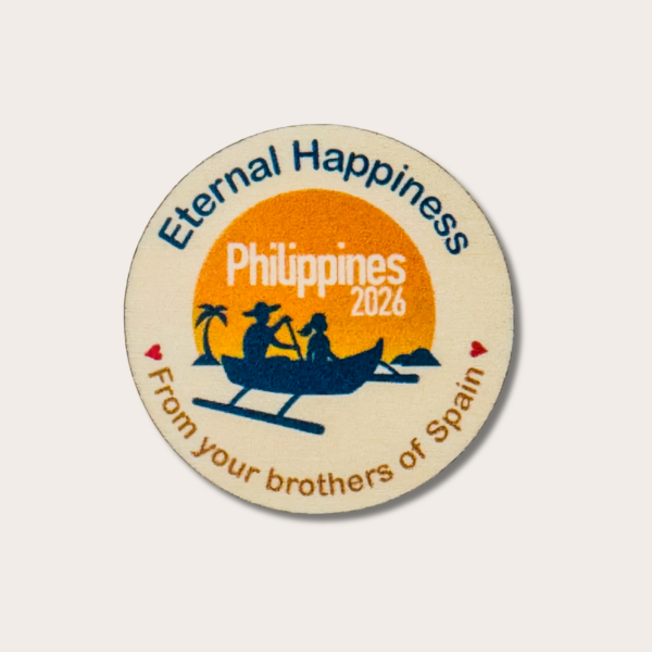Magnet / Iman de madera Asamblea Internacional 2026 - Felices para siempre - JW - Manila - Filipinas