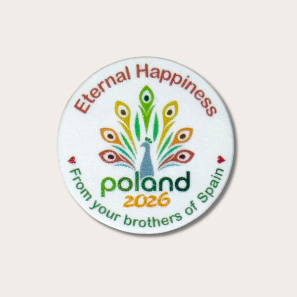 Personalized badge International Assembly 2026 - Happily Ever After - JW - Warsaw - Poland