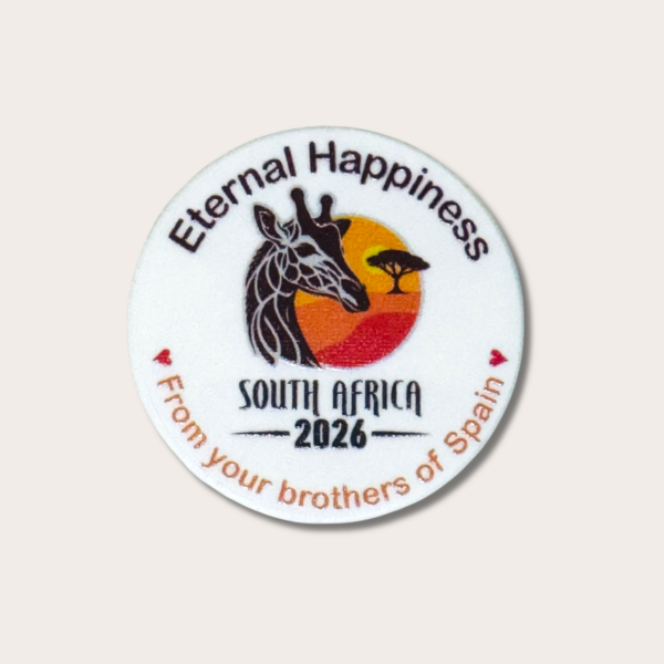 Personalized badge International Assembly 2026 - Happily Ever After - JW - Johannesburg - South Africa