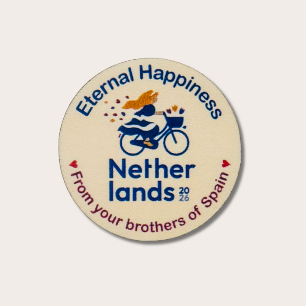 Placas de madeira personalizadas Assembleia Internacional 2026 - Felizes para sempre - JW - Utrecht - Países Baixos