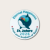Personalized badge International Assembly 2026 - Happily Ever After - JW - St. John's, Newfoundland - Canada