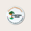 Personalized badge International Assembly 2026 - Happily Ever After - JW - Curitiba - Brazil