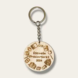 Wooden keychain Precursors School 2024